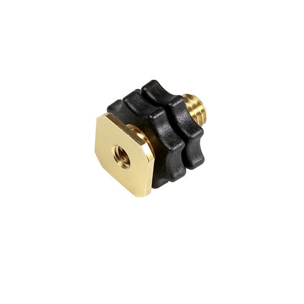 Rycote Brass Shoe Adaptor with Male Thread -  1/4" or 3/8”