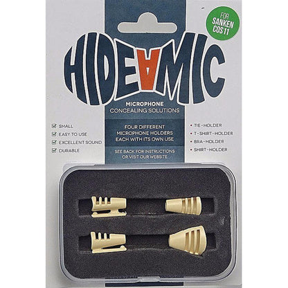 Hide-A-Mic COS11 Set 4 different holders (Beige, White, Clear, Black, Grey)