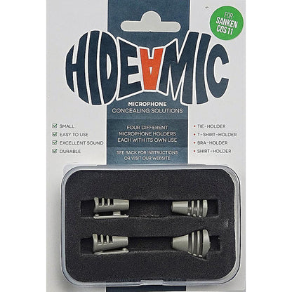 Hide-A-Mic COS11 Set 4 different holders (Beige, White, Clear, Black, Grey)