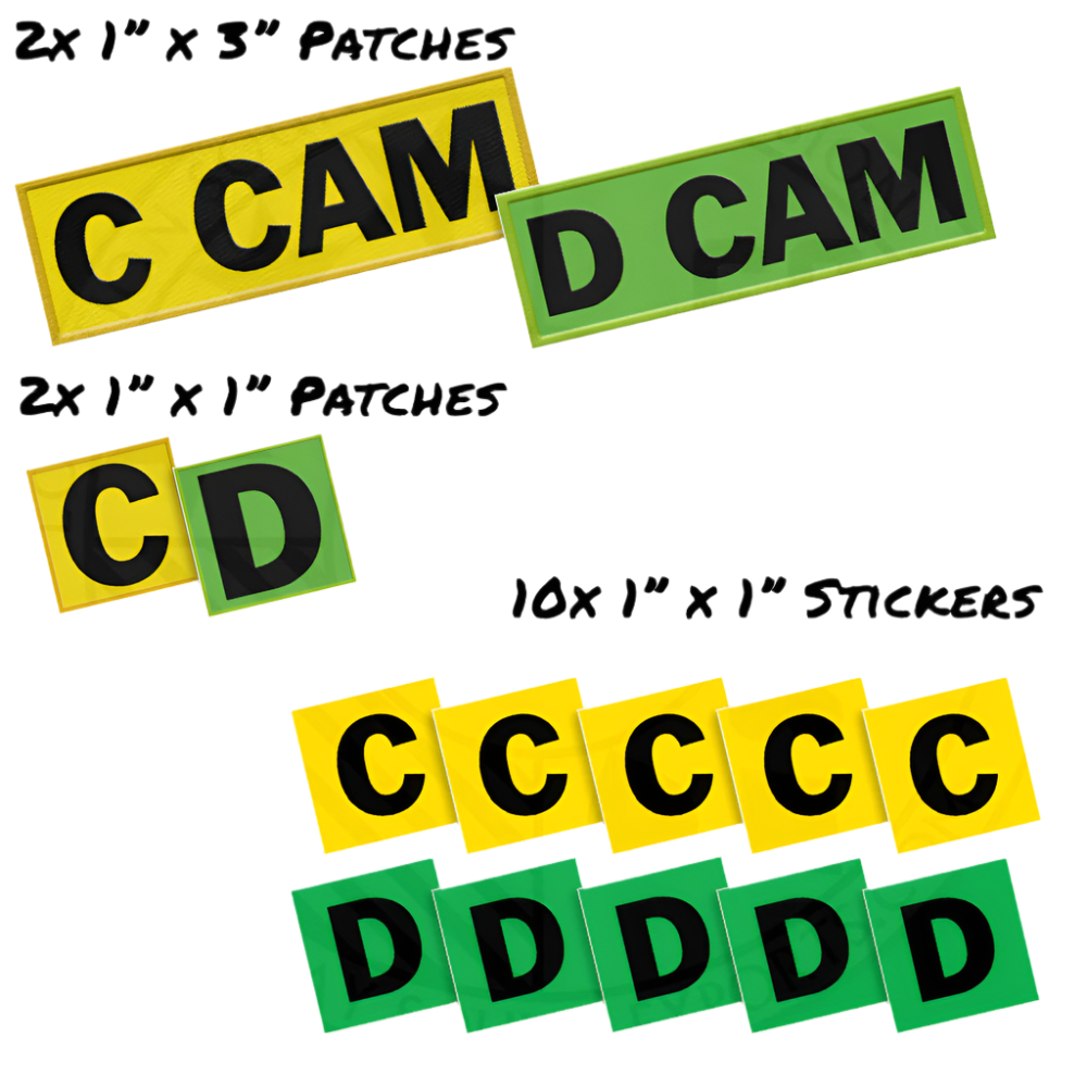 Last Look Labels Camera Patches Package