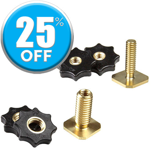 Rycote Brass Shoe Adaptor with Male Thread -  1/4" or 3/8”