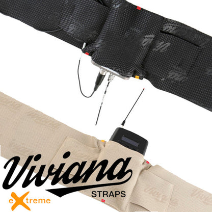 Viviana Extreme Waist Strap for Wireless Transmitter (Beige or Black - Extra Small, Small, Medium, Large, Extra Large)