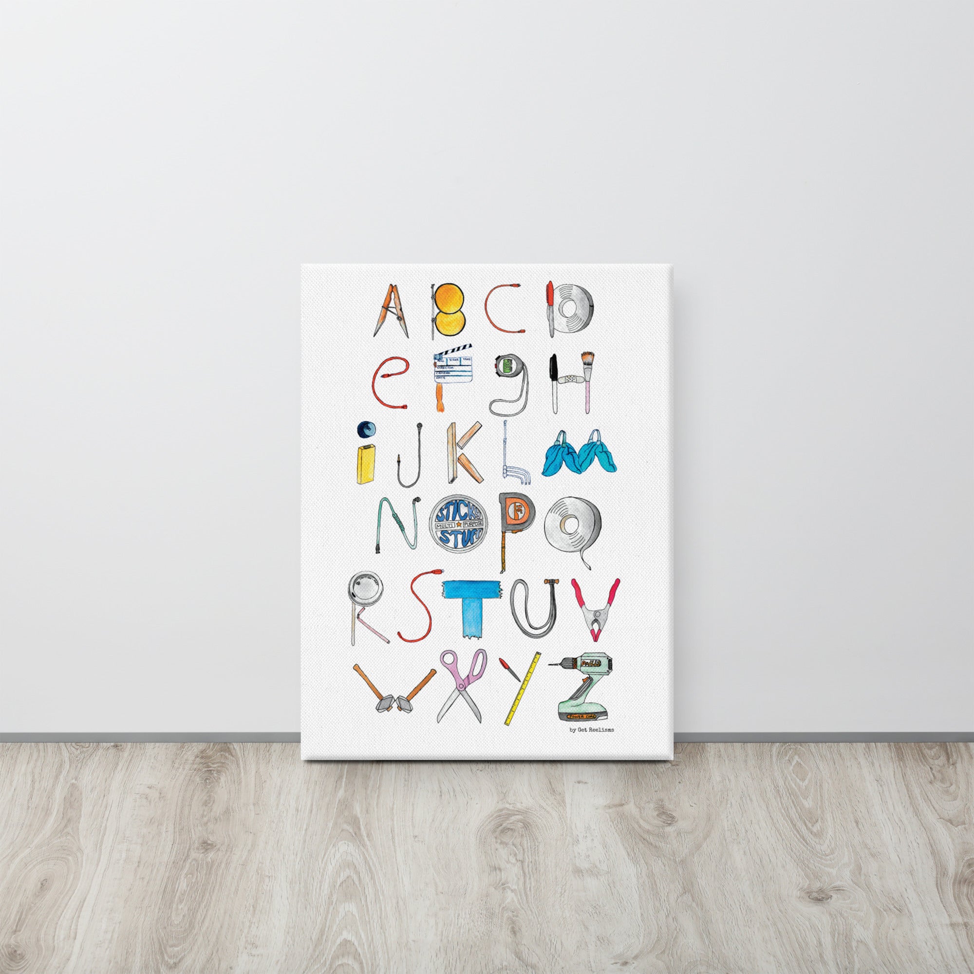 DECOR | ABCs of Filmmaking - Minimalistic - Vertical Canvas - Get Reelisms