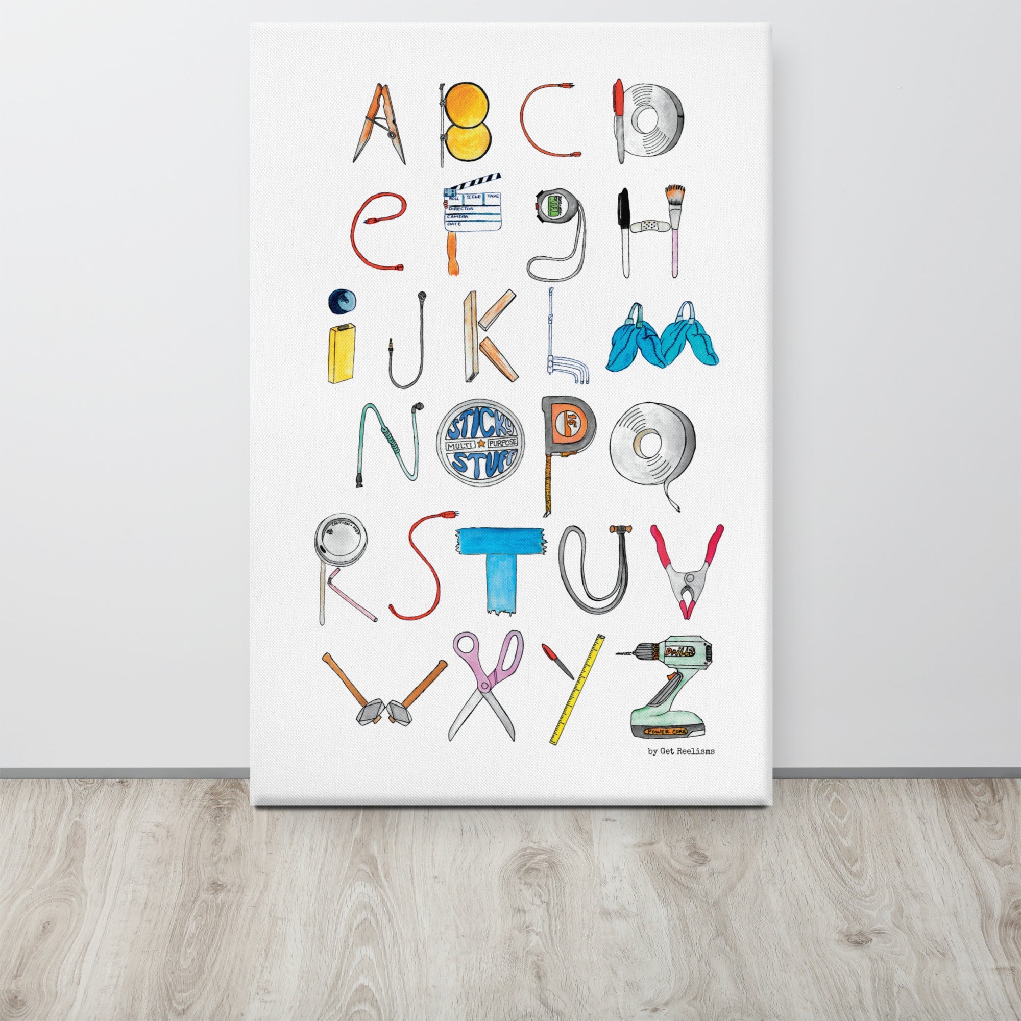 DECOR | ABCs of Filmmaking - Minimalistic - Vertical Canvas - Get Reelisms