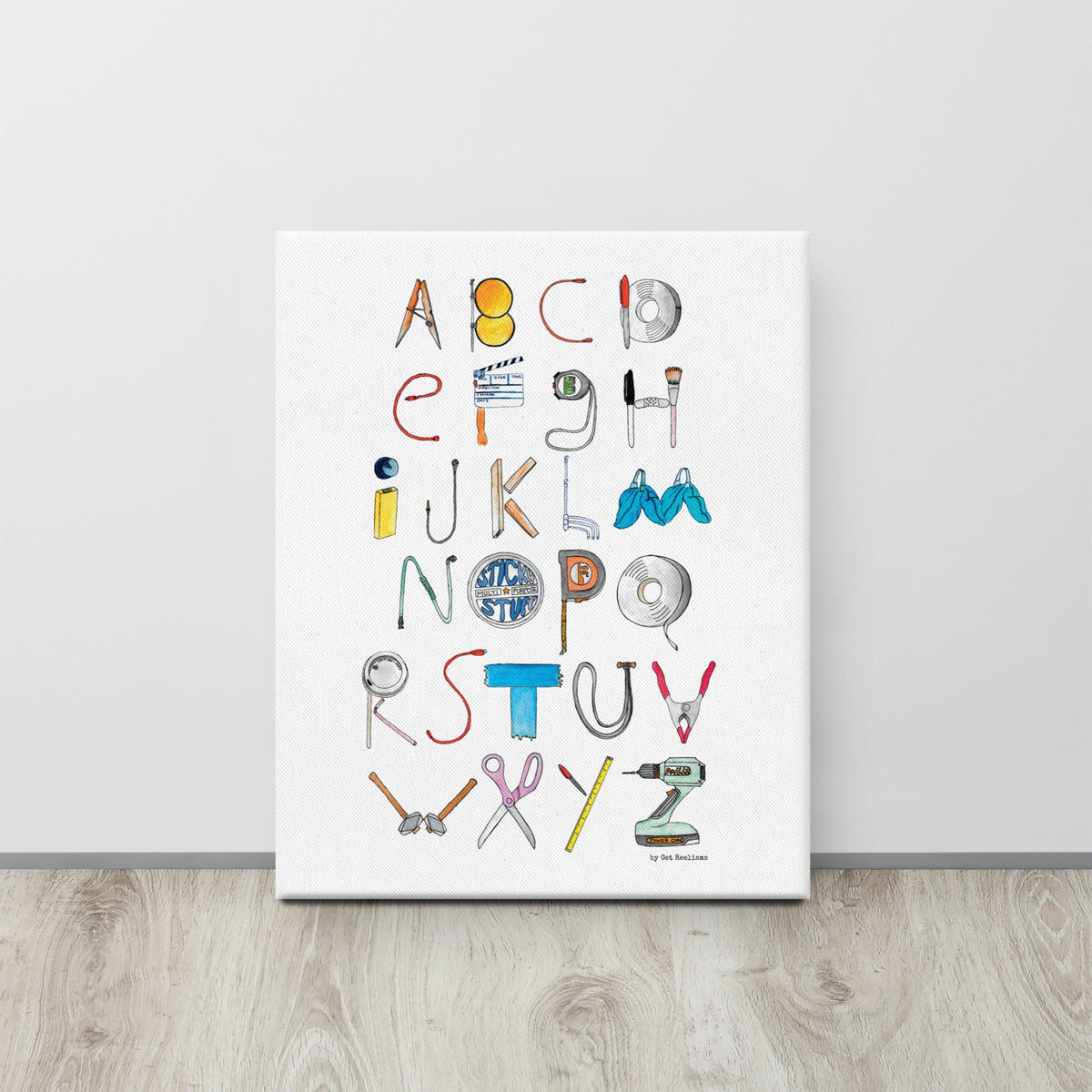 DECOR | ABCs of Filmmaking - Minimalistic - Vertical Canvas - Get Reelisms