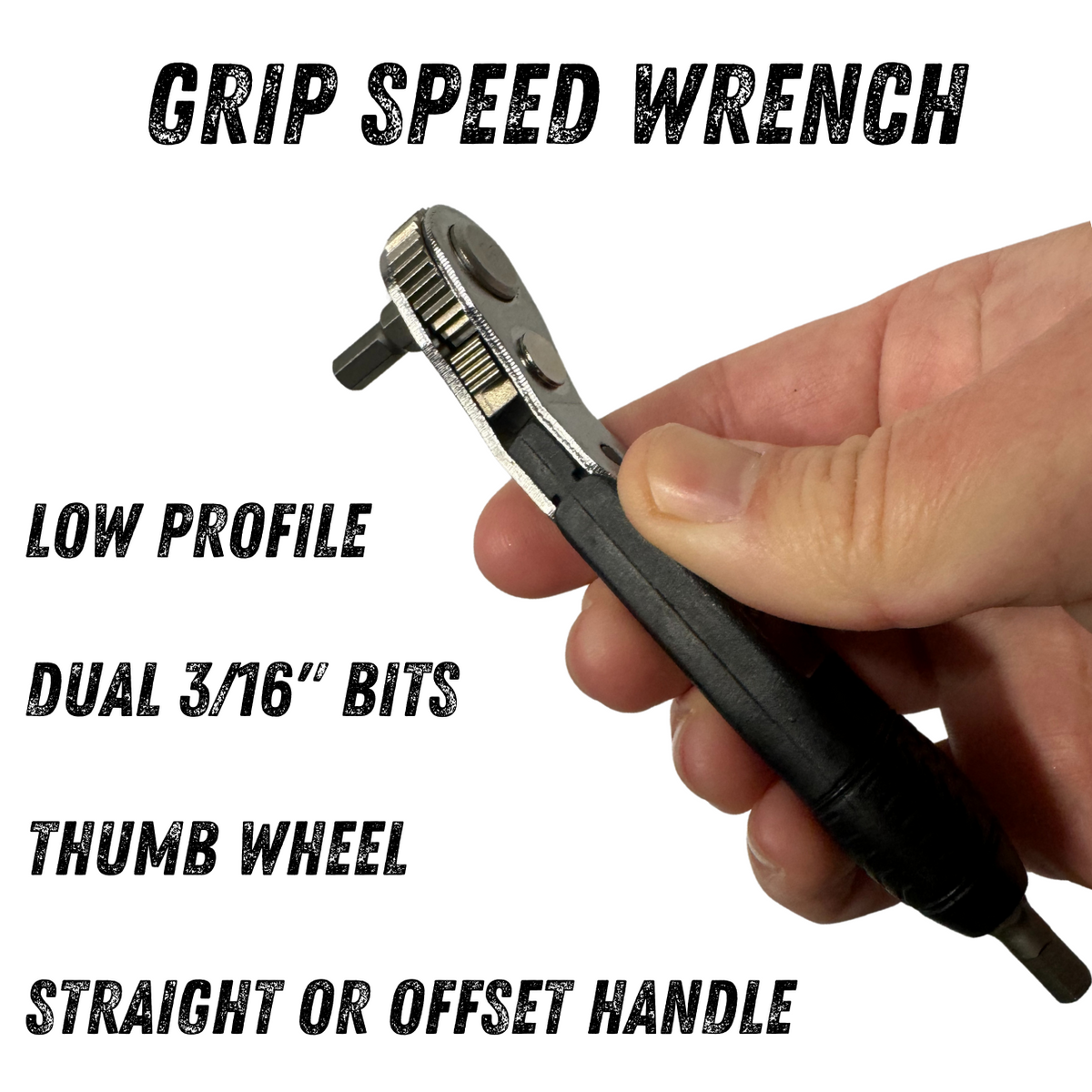 Grip Speed Wrench with Dual 3/16" Bits