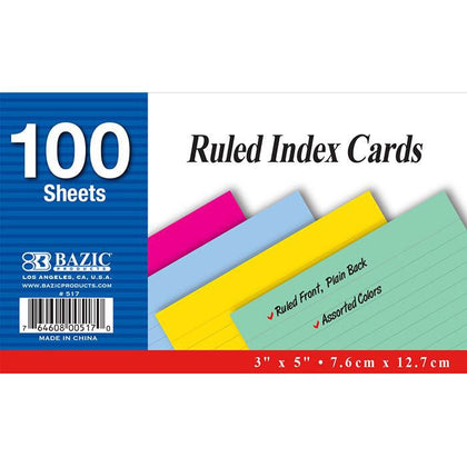 100 Count Ruled 3