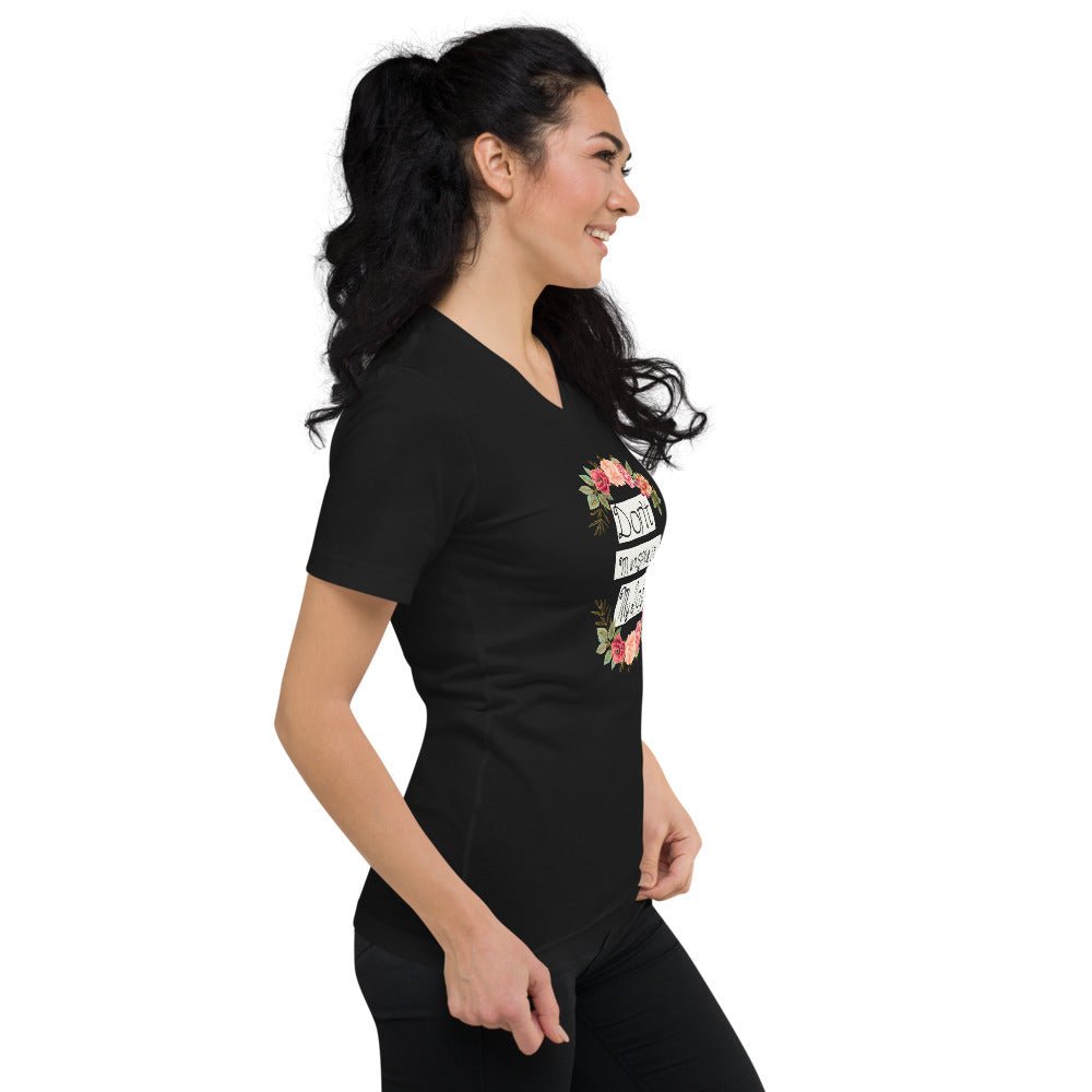 APPAREL | DON'T MANSPLAIN MY JOB - Unisex Short Sleeve V - Neck T-Shirt - Get Reelisms