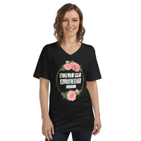 APPAREL | RESPECT MY AUTHORITY PLEASE Unisex Short Sleeve V - Neck T-Shirt - Get Reelisms