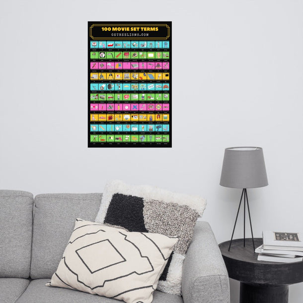 DECOR | 100 MOVIE SET TERMS - Poster - Get Reelisms